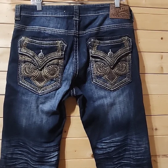 Affliction Blake Jeans Size 34  $175 Faded distressed NWOT 33in Inseam Cotton - Picture 5 of 8